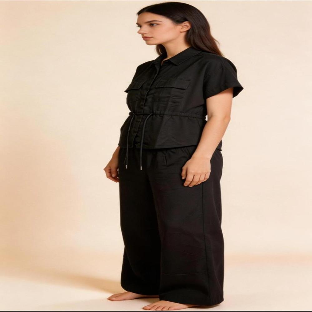Evolove Cotton Flex Coord Pajama Set , Soft Breathable Lounge Wear 