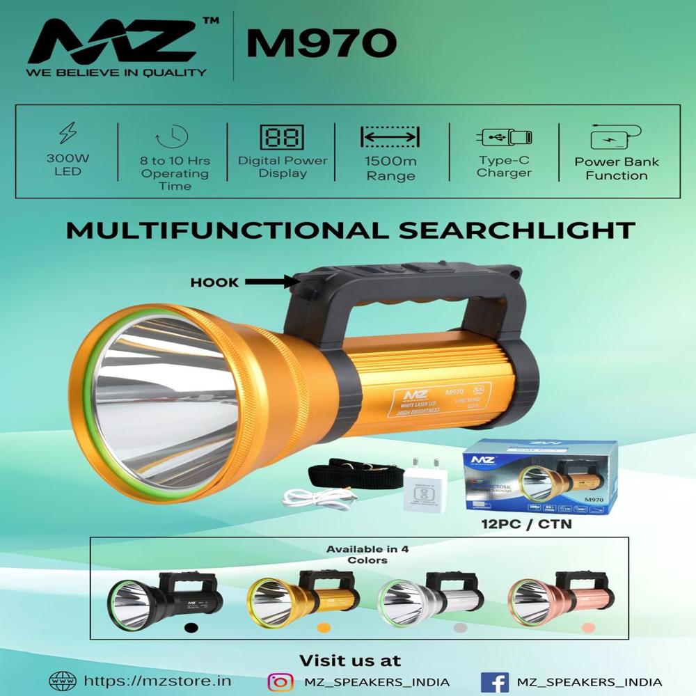 MZ M970 MULTIFUNCTIONAL SEARCHLIGHT