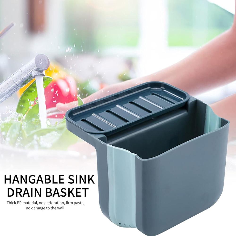 Multipurpose Kitchen Sink Hanging Storage Basket (1 Pc) - Color: Mix