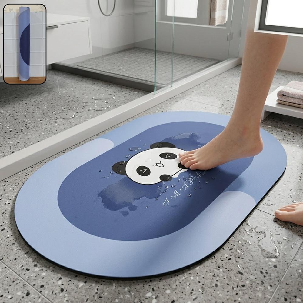 Premium Soft Anti Slip Bathroom Floor Mat (1 Pc, 79X50 Cm) - Color: Mix