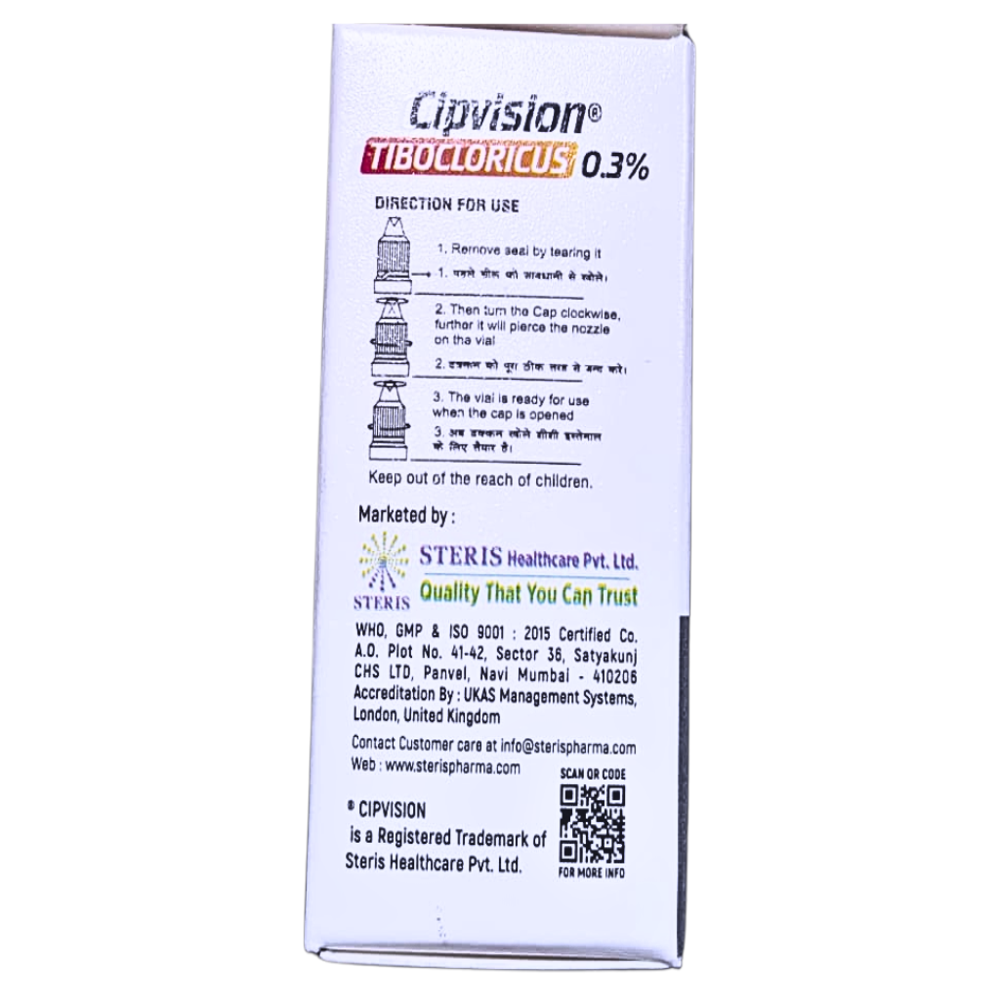Tobramycin Ophthalmic Solution Usp - Brand Name: Cipvision Tibocloricus 0.3%