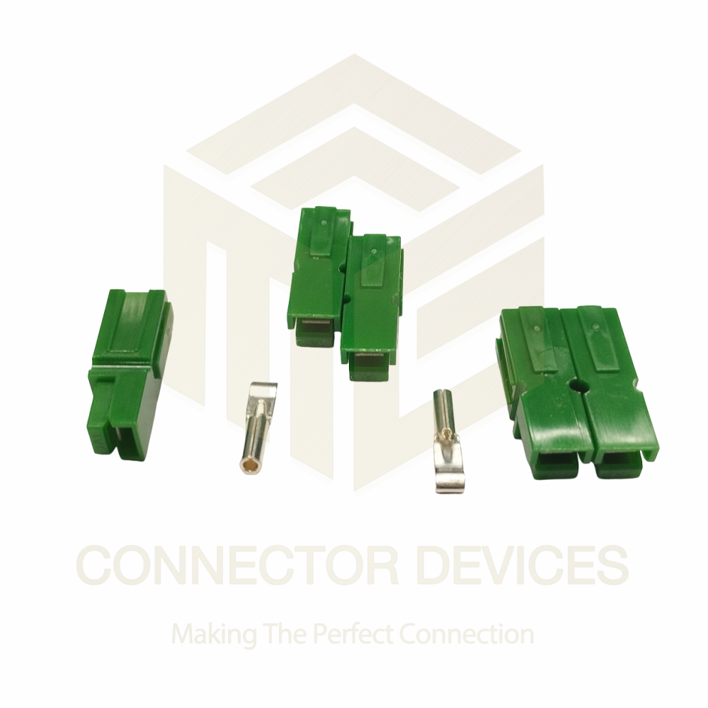 Anderson Battery Connector Single Pin  15 Amp Green