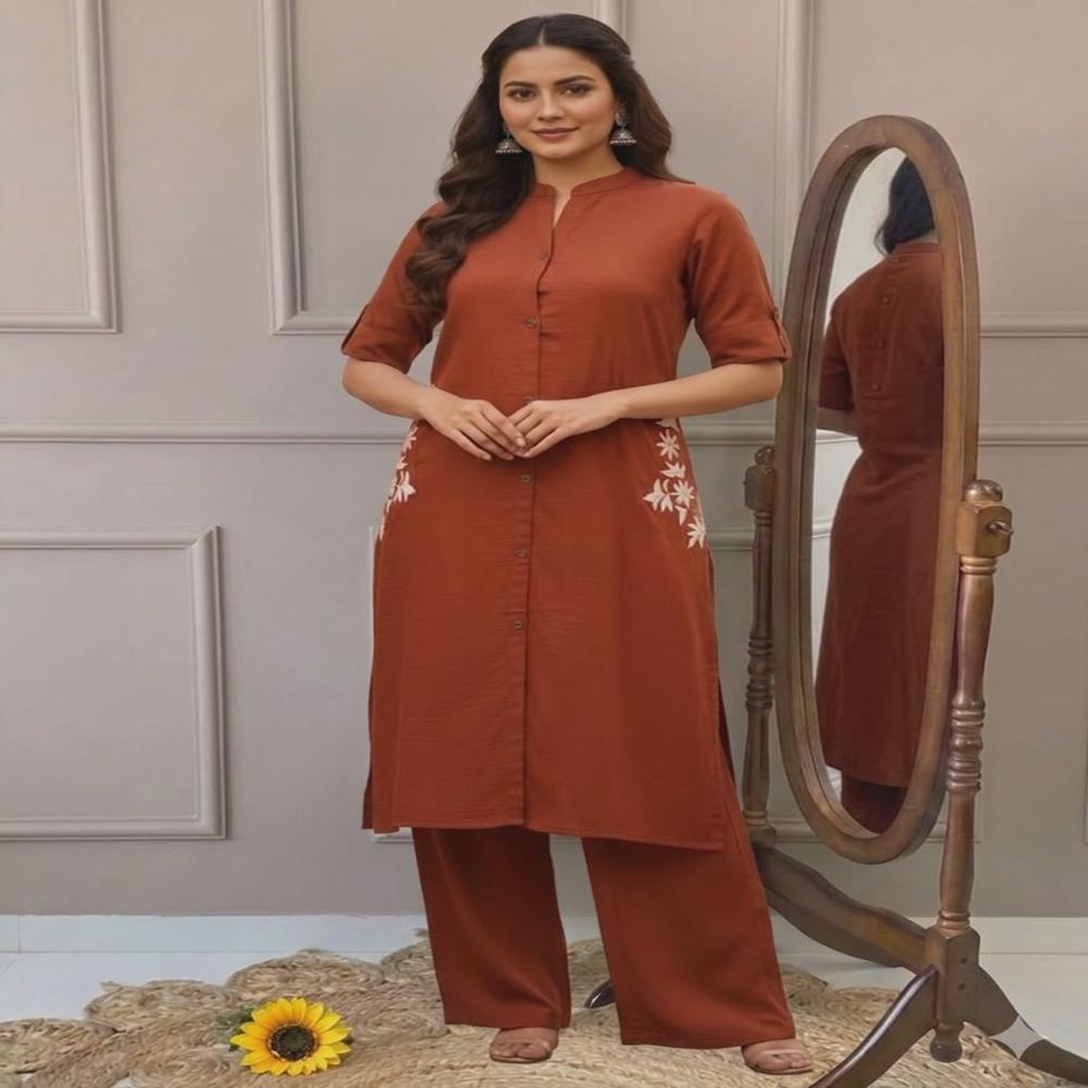 Cotton Coord Set - Bust Size: 46 Inch (In)