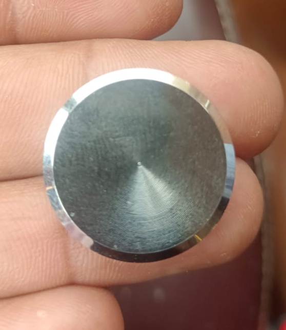 Brass mirror cap