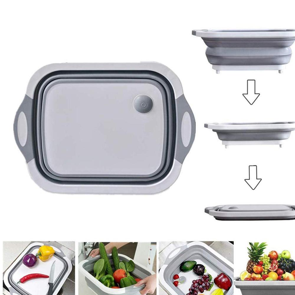 Multi-function Dish Rack & Chopping Board - Color: Mix