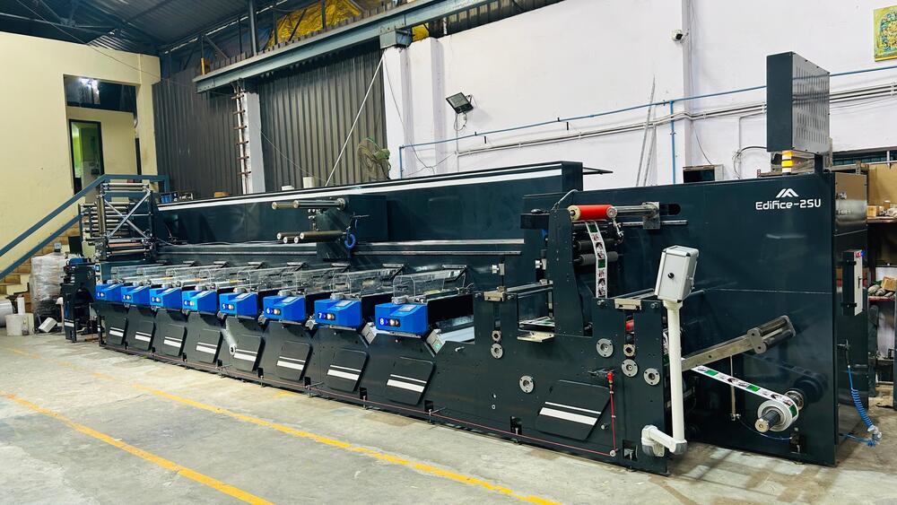 Flexo graphic label printing machine