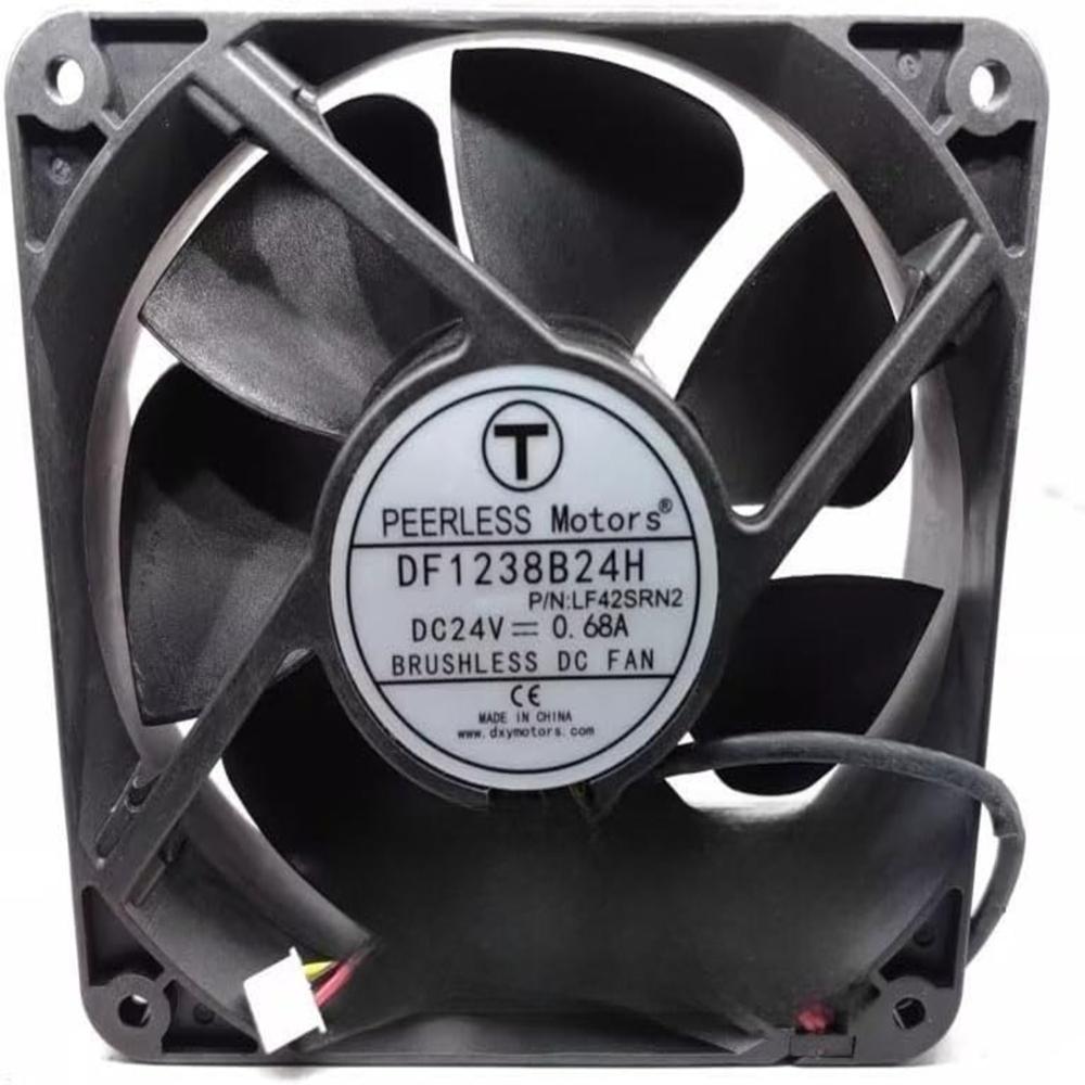 PEERLESS MOTORS DF1238B24H 24V DC 0.68A 12038mm Ball Bearing Industrial Inverter Axial Cooling Fan