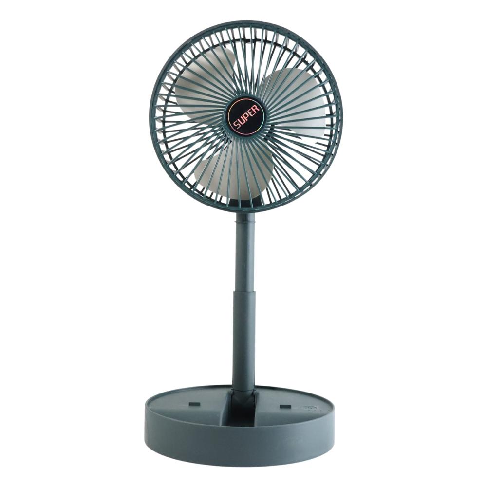 Rechargeable Desktop Table Fan Mobile Phone Holder (1 Pc)