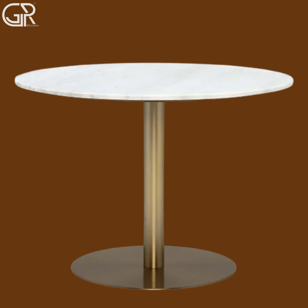stylish marble round table