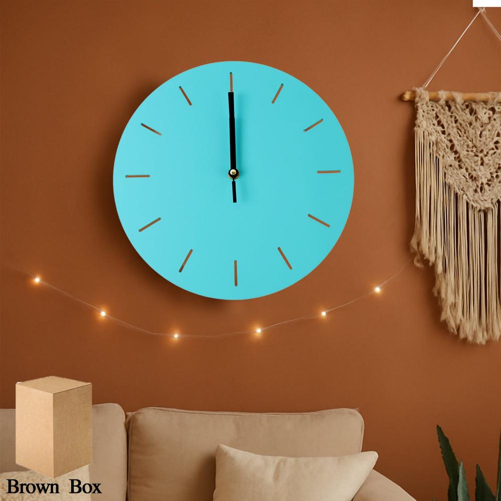 Contemporary Minimal Wall Clock (1 Pc) - Color: Mix