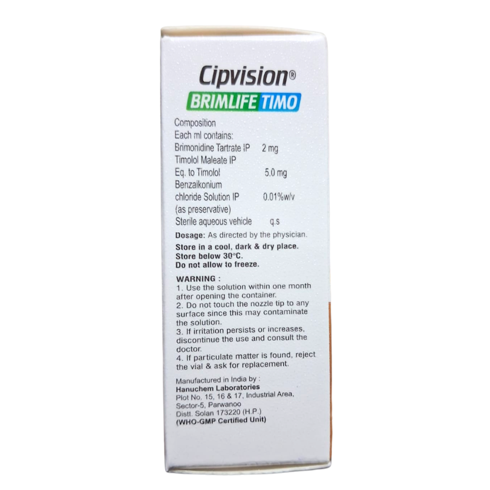 Brimonidine And Timolol Eye Drops