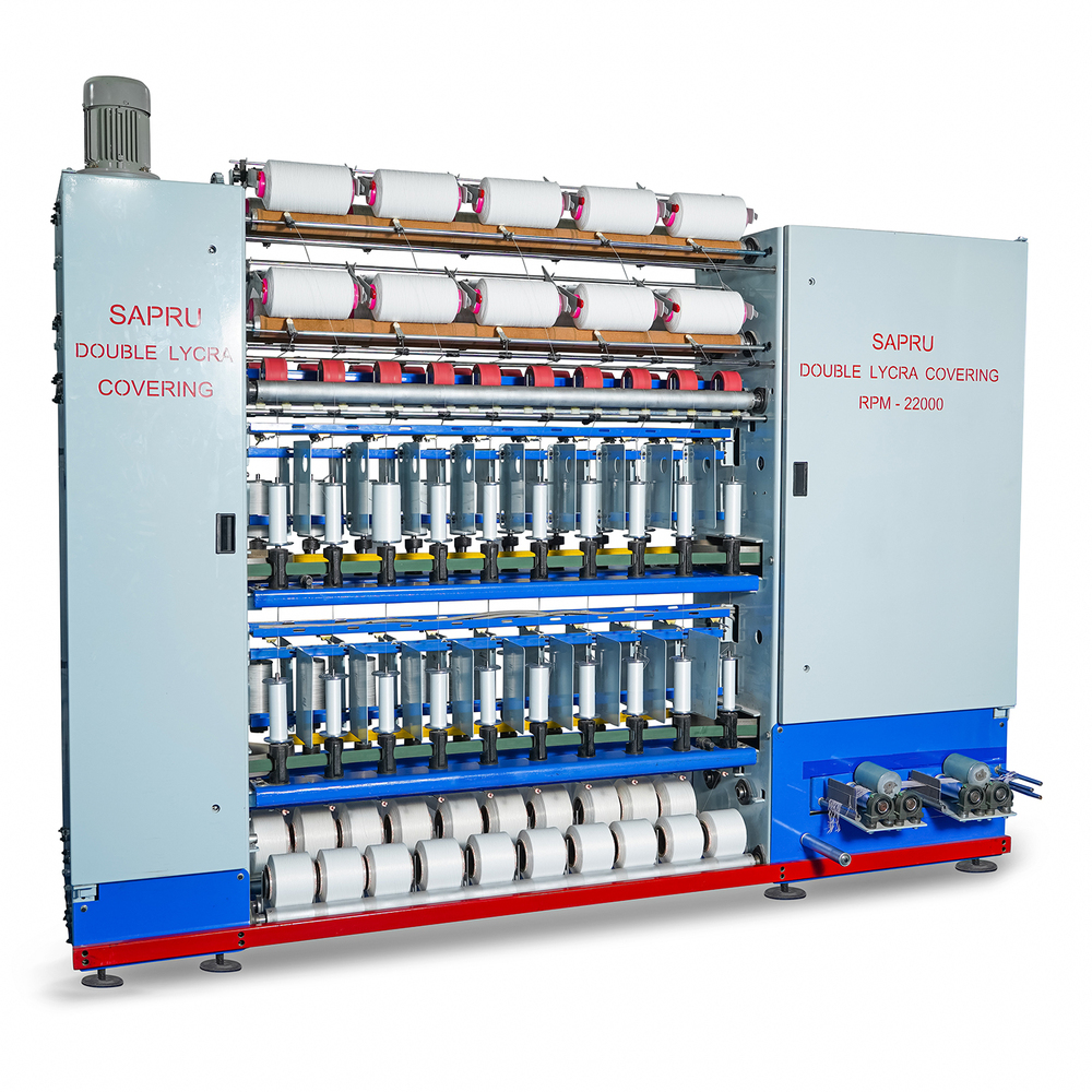 22000RPM Double Lycra Covering Machine