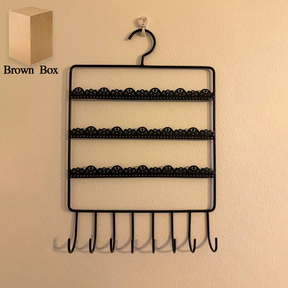 Wall Mounted Earring Organizer Hanging Jewellery Rack (1 Pc / Mix Size) - Material: Plastic