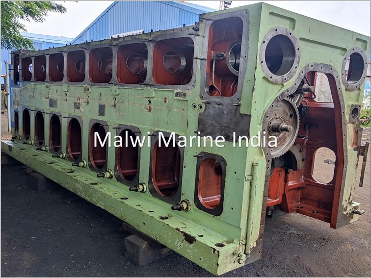 MAN - 9L32/40, 8L32/40, 7L32/40, 6L32/40-CD - CYLINDER BLOCK - ENGINE FRAME
