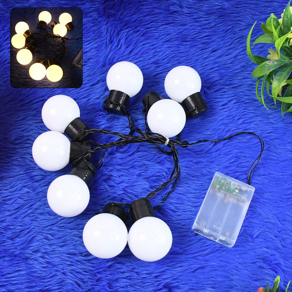 8 Led String Lights 3 Battery Operated (1 Pc / Battery Not Included) - Color: Mix