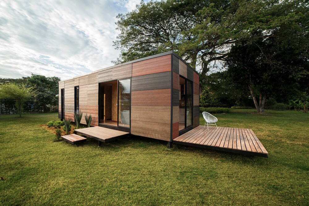 Modular Portable Cabin - Color: Blue And White