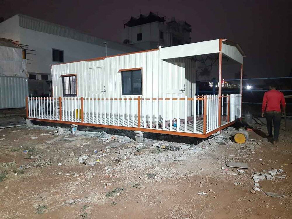 Modular Portable Cabin - Color: Blue And White