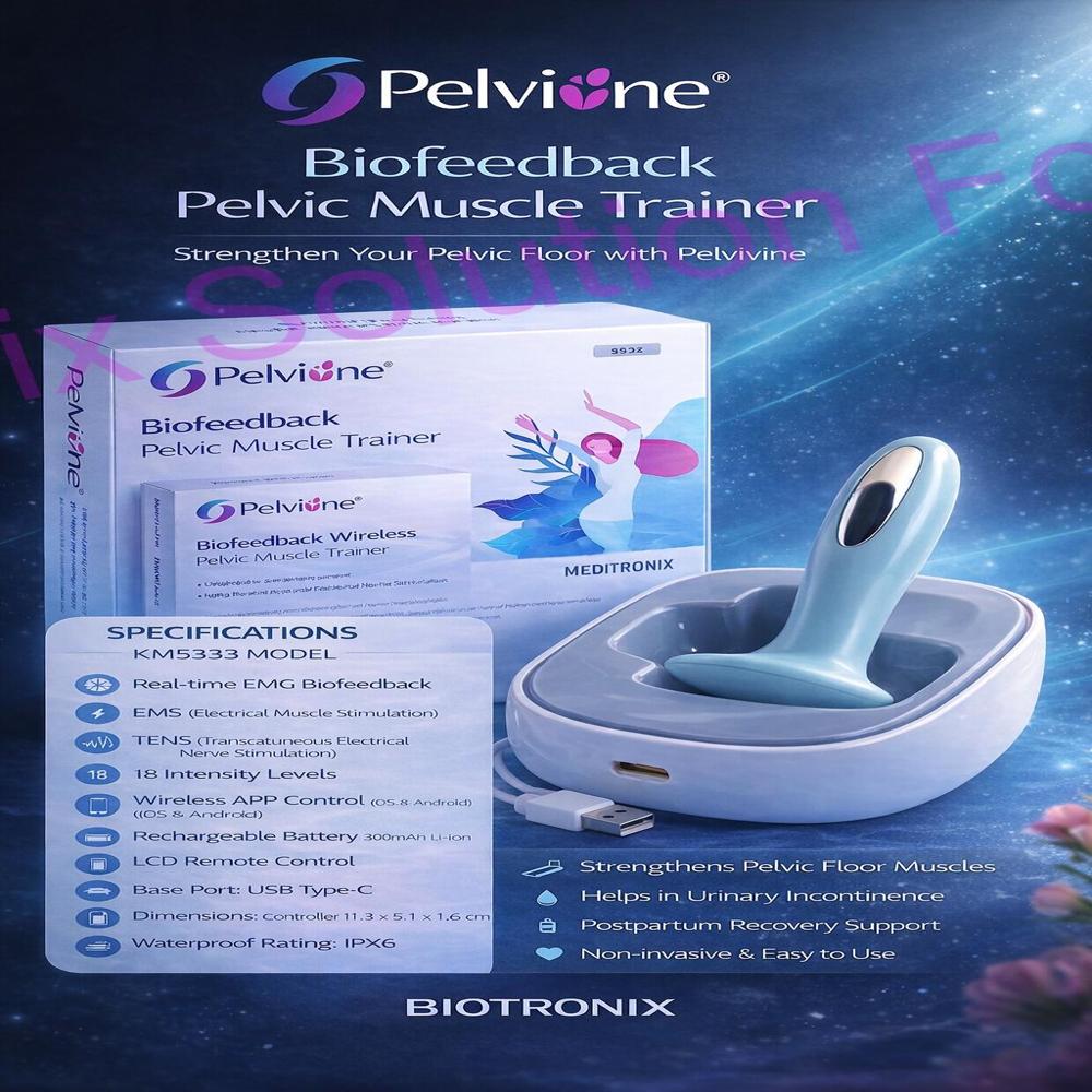 Wireless Pelvic Floor Therapy Trainer with Real-Time Biofeedback Analysis