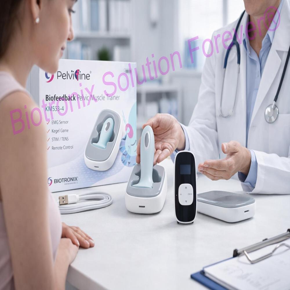 Wireless Pelvic Floor Therapy Trainer with Real-Time Biofeedback Analysis