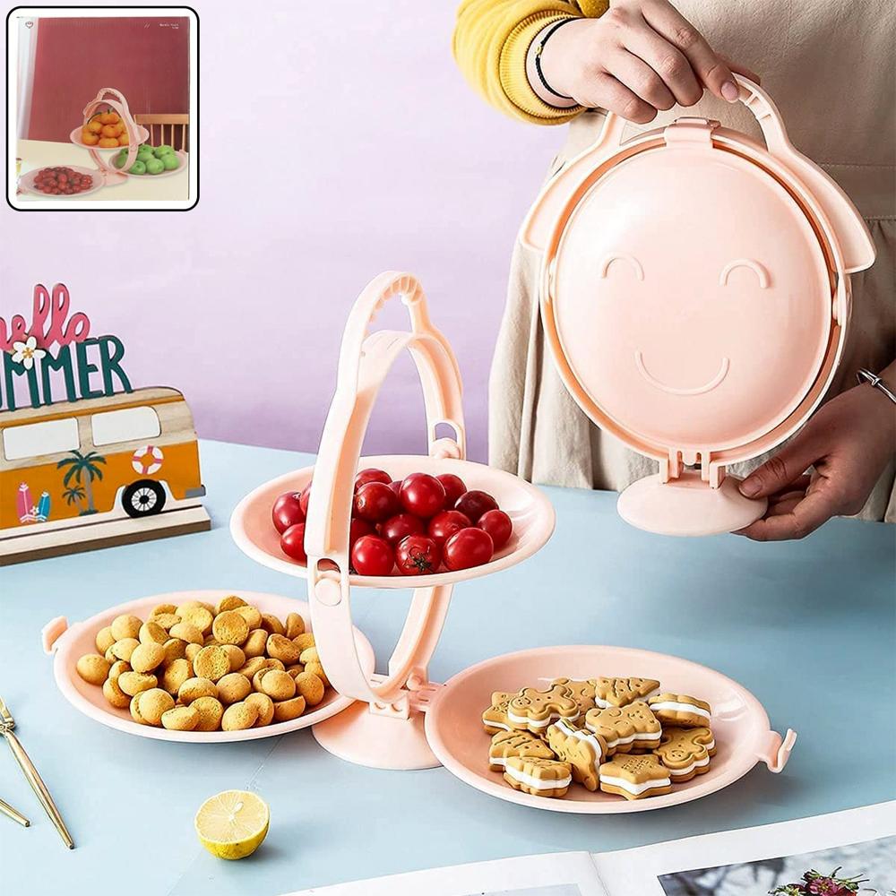 3-Layer Foldable Multi-Purpose Snack
