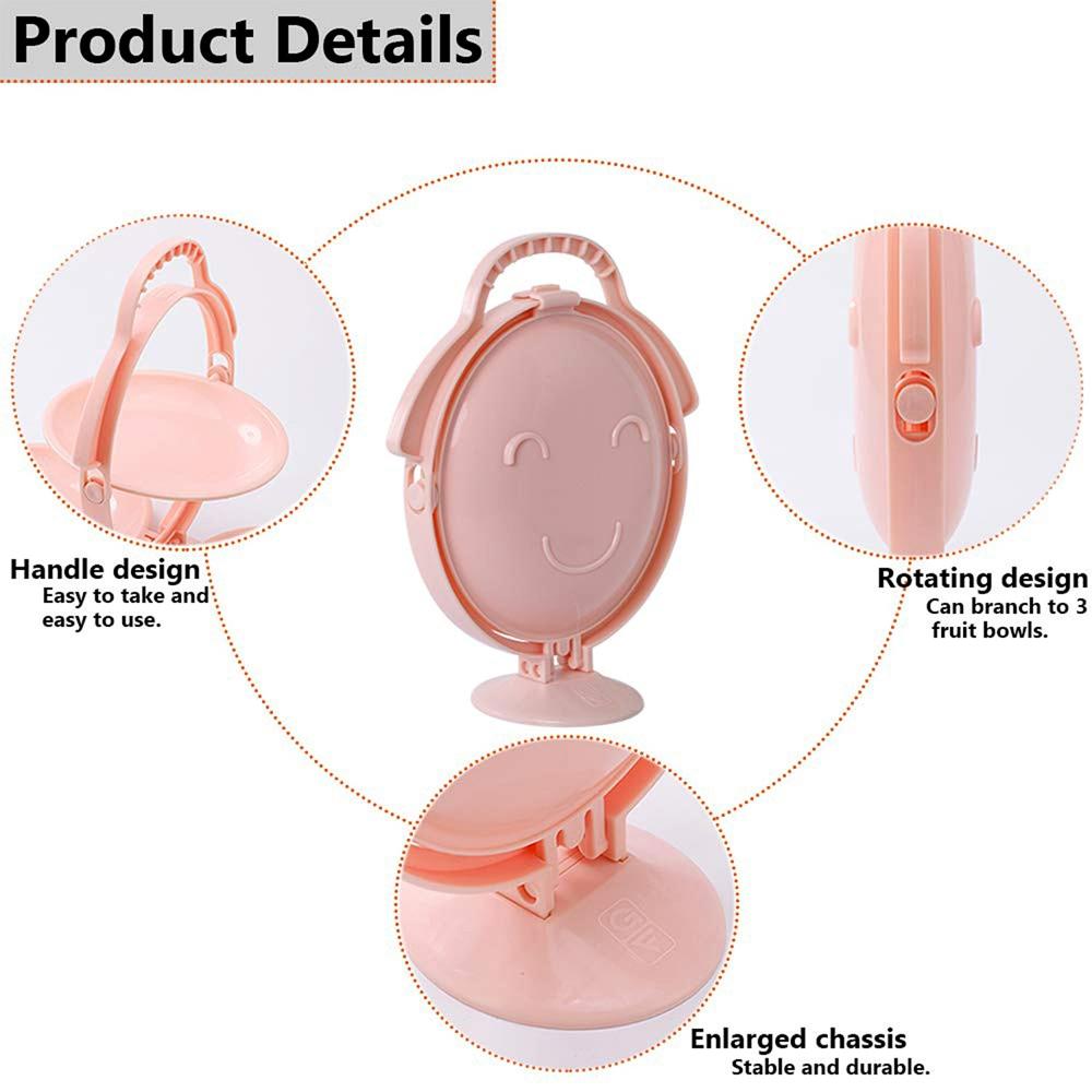3-layer Foldable Multi-purpose Snack, Fruit & Dessert Serving Stand (1 Pc) - Color: Mix