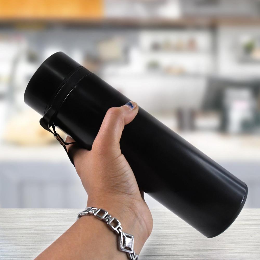 Double Wall Stainless Steel Water Bottle screen smart temperature display (500ml)