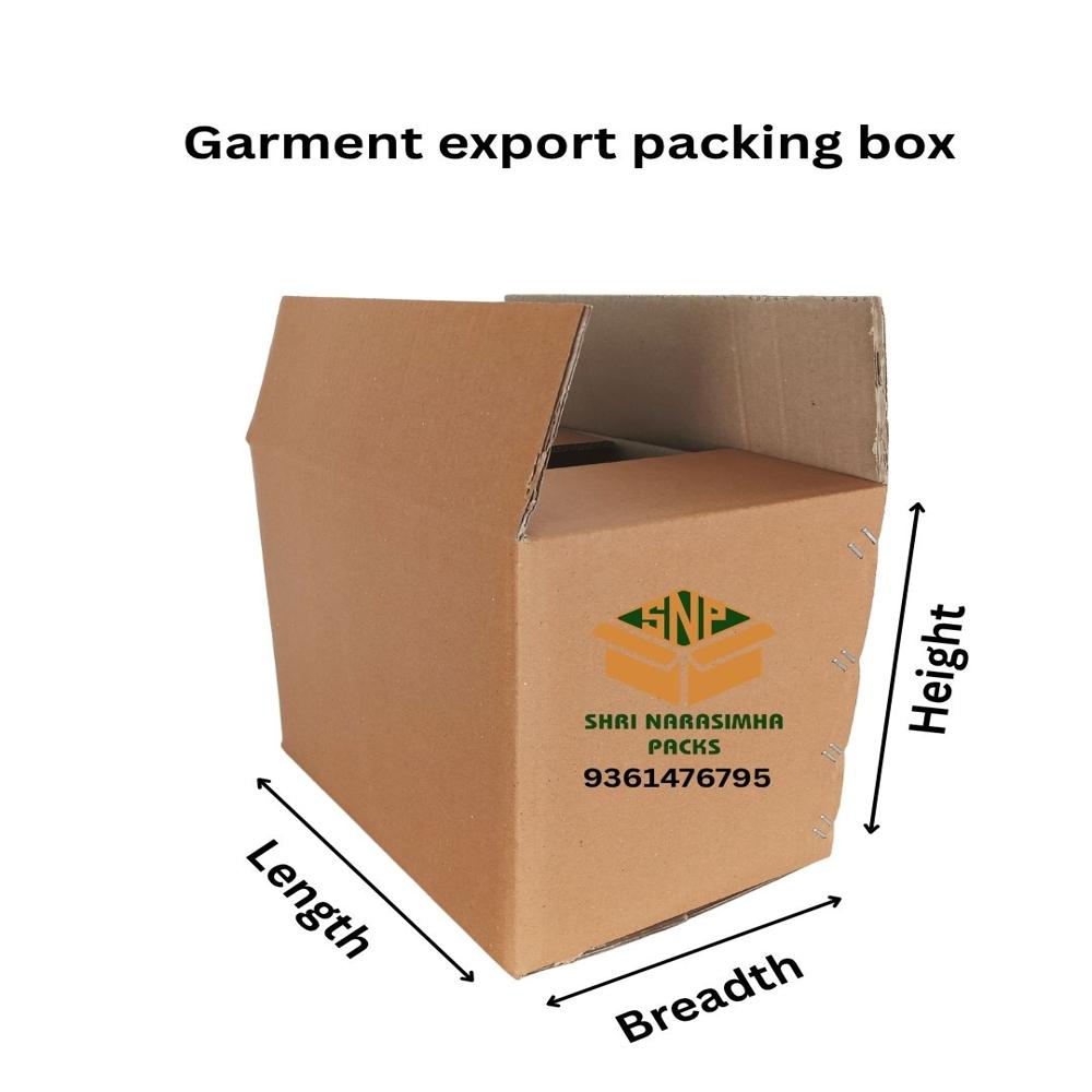Garment export packing box