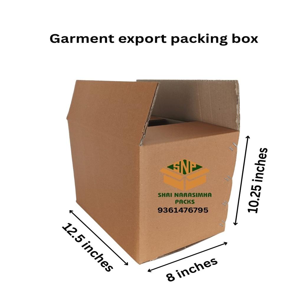 Garment export packing box