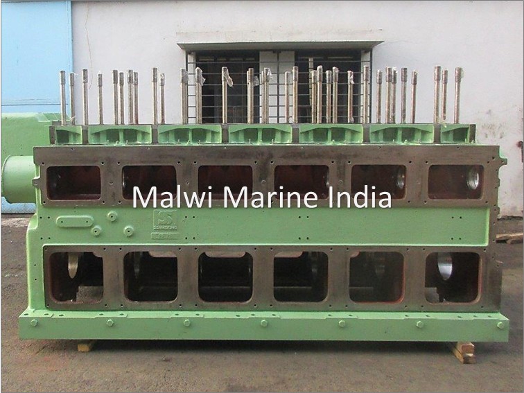 Man - 9L28-32H, 8L28-32H, 7L28-32H, 6L28-32H, 5L28-32H - Cylinder Block - Engine Frame - Application: Marine