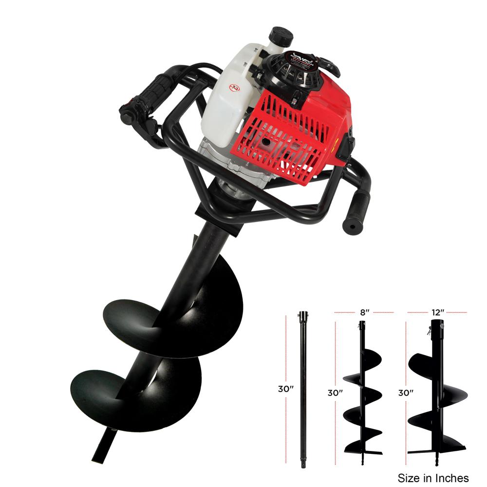 Balwaan Be-63 Earth Auger With 8 & 12 Inch Planter | 63 Cc 2 Stroke Powerful Heavy Duty Petrol Engine | Suitable For Digging Holes Plantation & Fencing Purpose - Automatic Grade: Manual