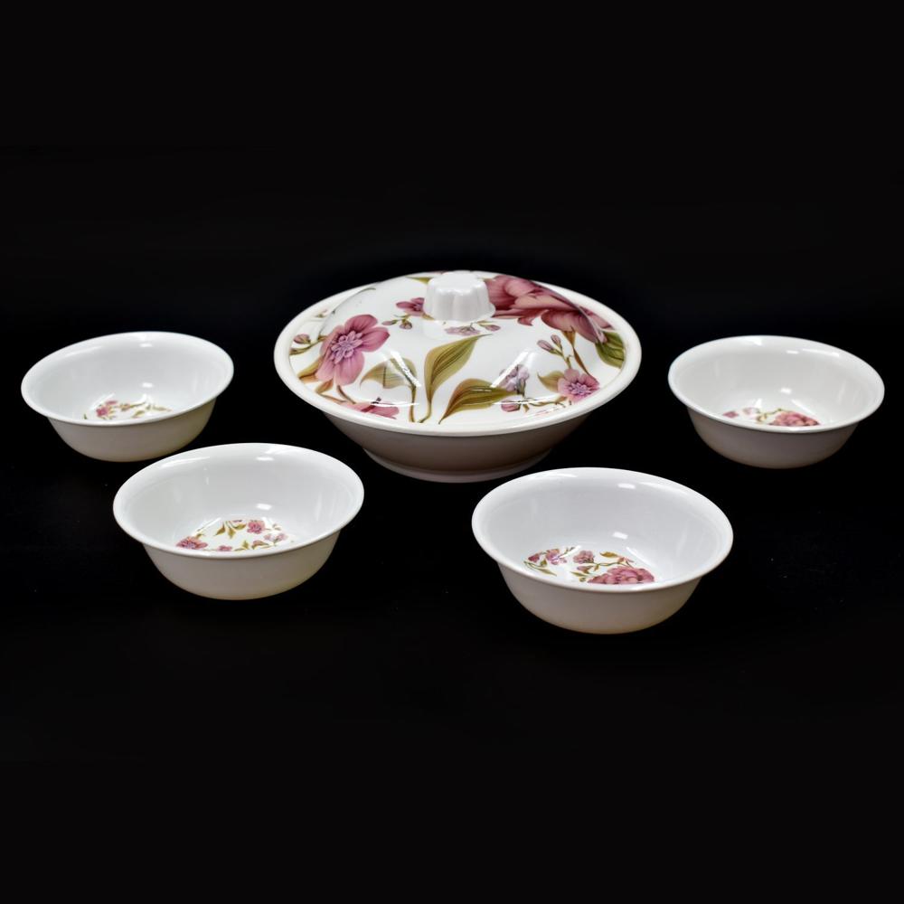 5 Pc Pudding Set used as a cutlery set for serving food purposes and sweet dishes
