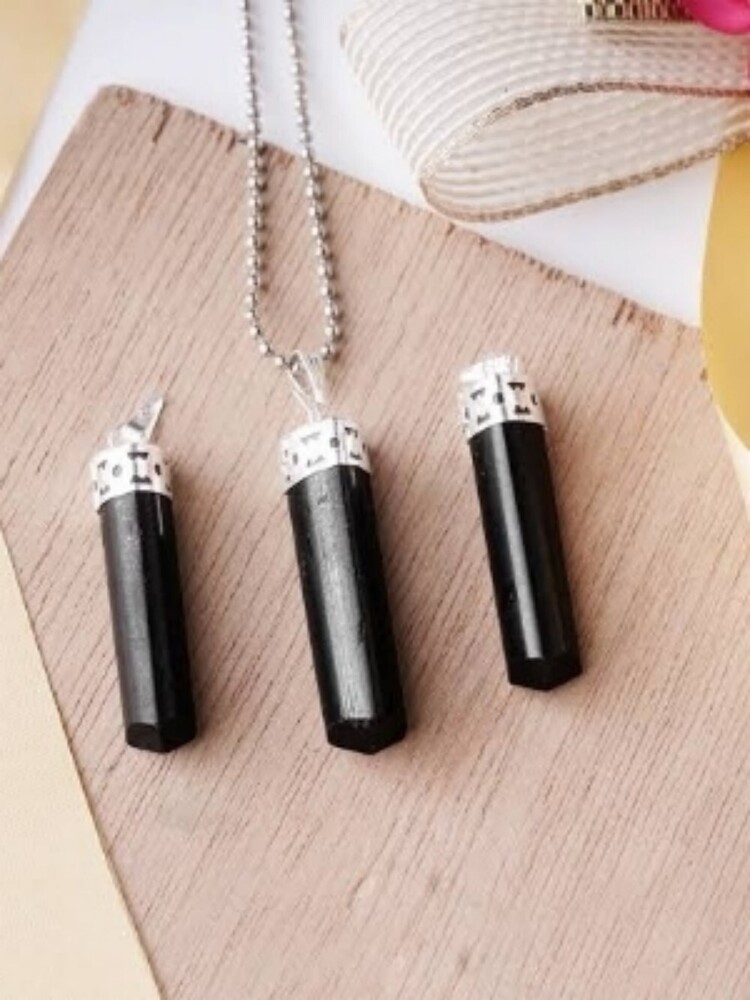 Black Tourmaline - Small Trillion Cut Triangle Stone, Medium Hardness, A Grade, Black Color, Natural Turmuli Material