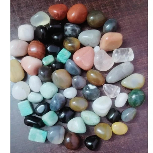 Loose Agate Tumbled Stone - Natural Material, Customized Size, Emerald Cut Shape, Different Available Colors | Enhanced Natural Beauty, Unique Patterns