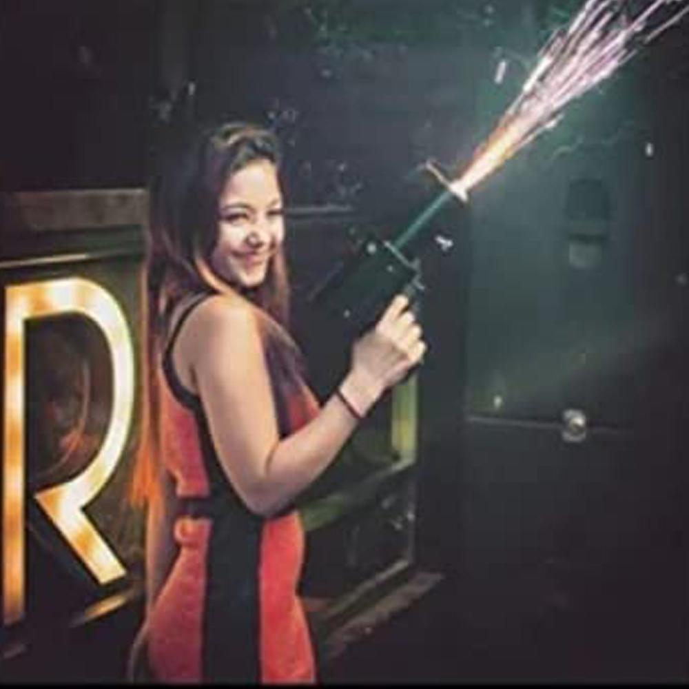 Pyro Party G-un Handheld Toy Gun for Parties, Events, and Celebrations (Pyros Not Included)