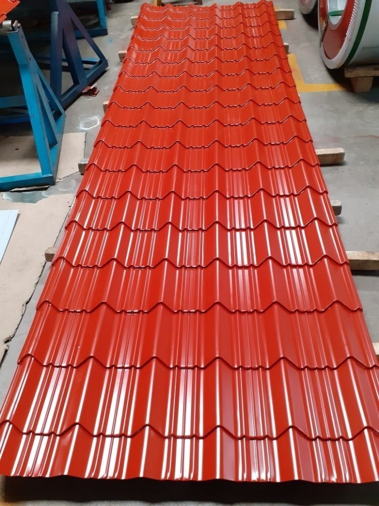 Colour Coated Roofing Sheet - Galvanized Iron, 12x4 Feet, Multicolor, 0.45 Mm Thickness | Durable, Versatile For Residential & Commercial Use