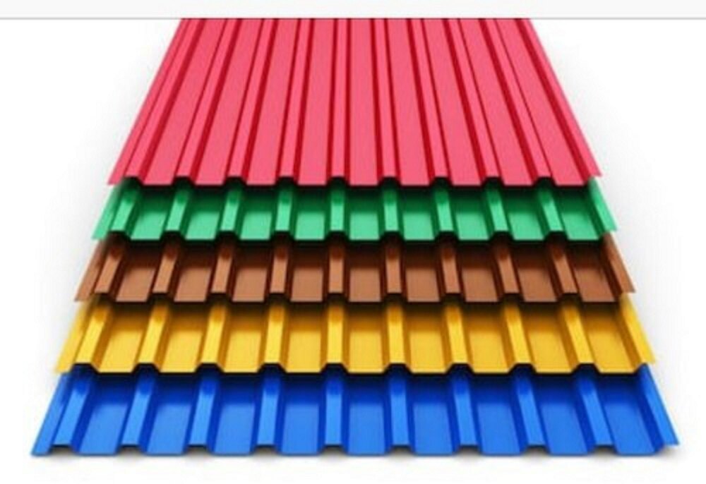 Colour Coated Roofing Sheet - Galvanized Iron, 12x4 Feet, Multicolor, 0.45 Mm Thickness | Durable, Versatile For Residential & Commercial Use