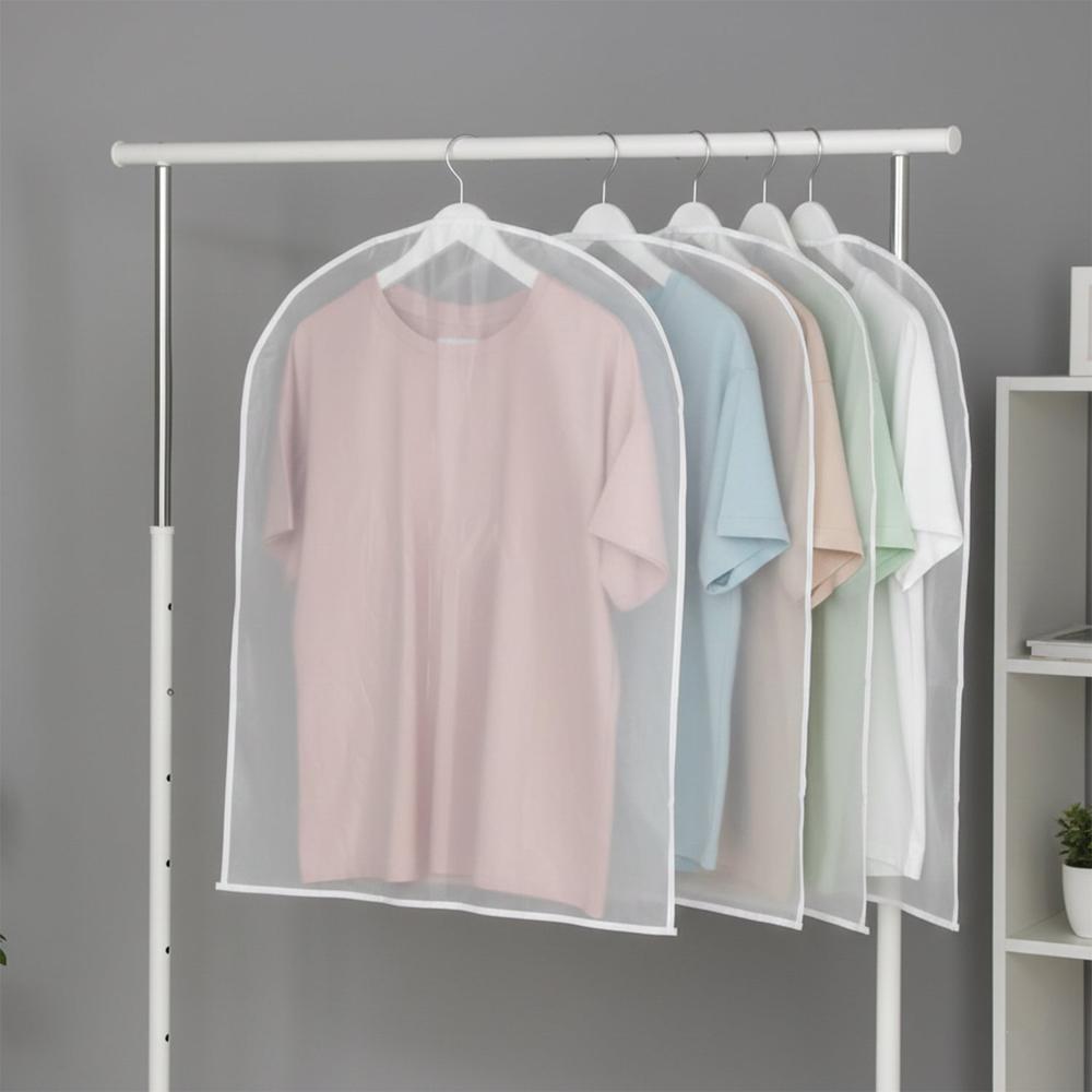 Short Hanging Garment Storage Cover Pack of 5 (60  80 cm)