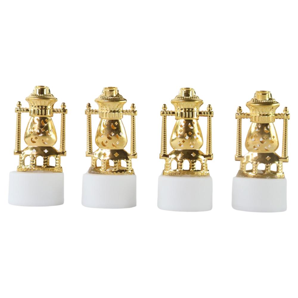 Mini Lantern-Style Flameless LED Tealights - (4 Pc)
