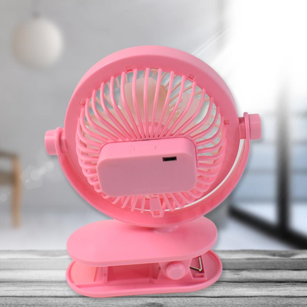 USB Portable Mini Desk Fan with Light  Personal Table Fan (1 Pc)