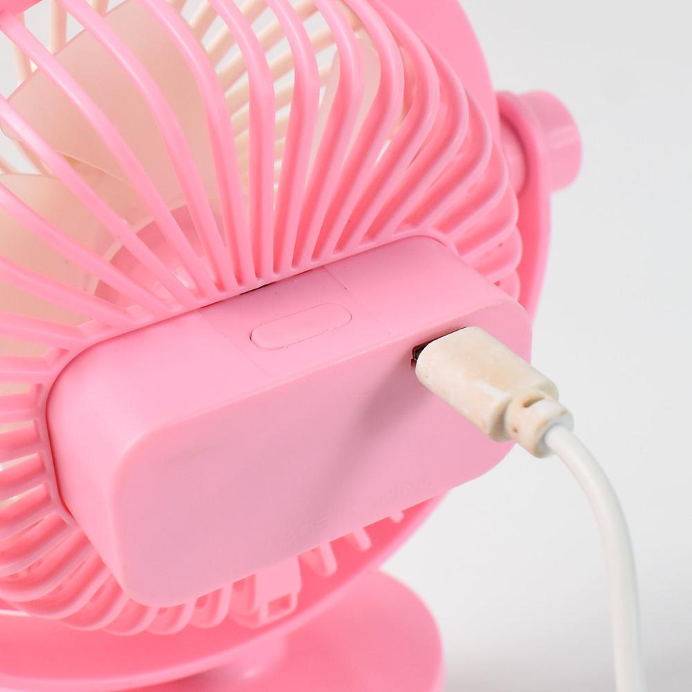 USB Portable Mini Desk Fan with Light  Personal Table Fan (1 Pc)