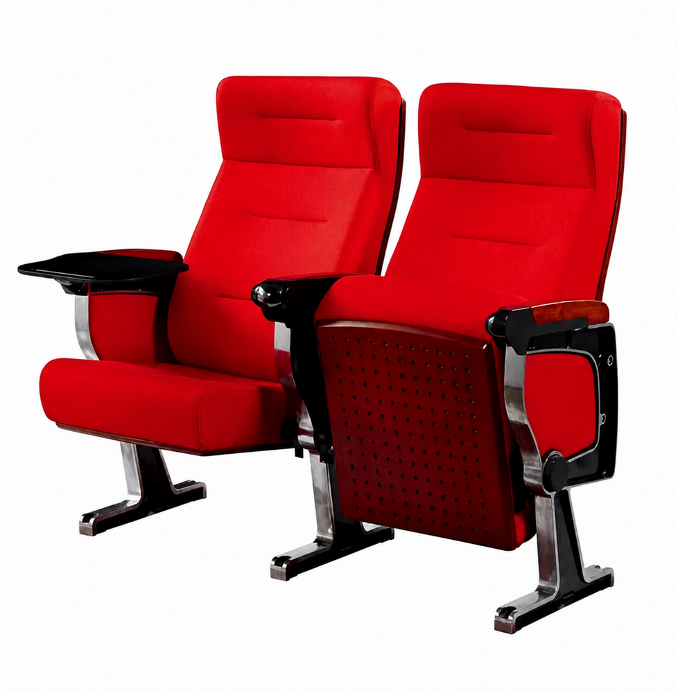 Push Back Auditorium Chair With Armrest