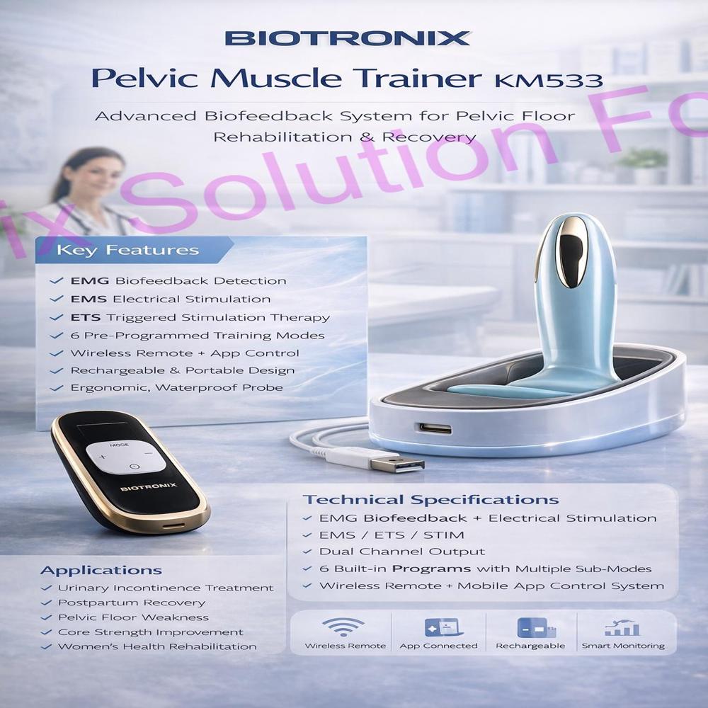 Wireless Pelvic Floor Exercise System For Bladder Control Improvement - Accuracy: 2% Full Scale Mg