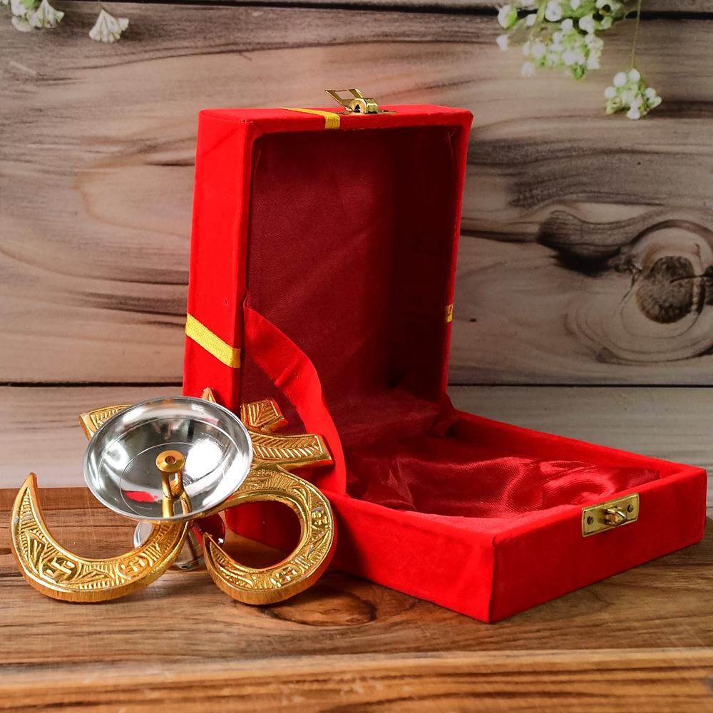 Om Symbol Brass Oil Diya (1 Pc)