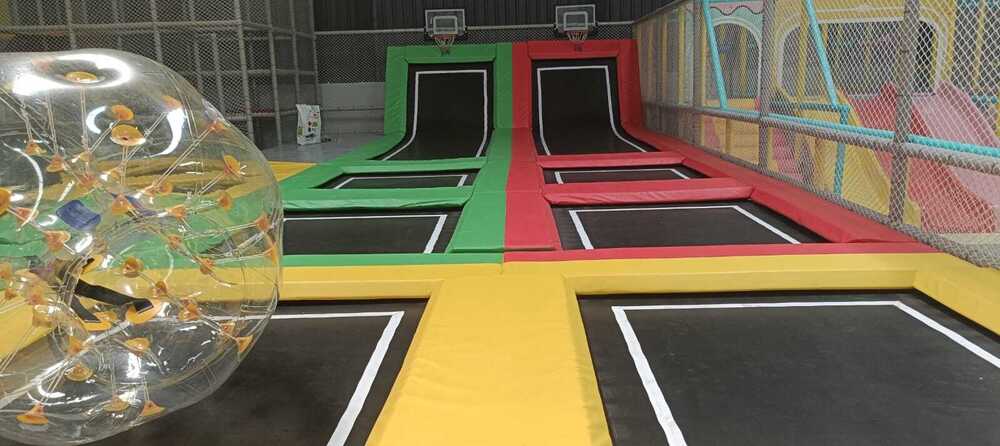 Colorful Indoor Trampoline Park