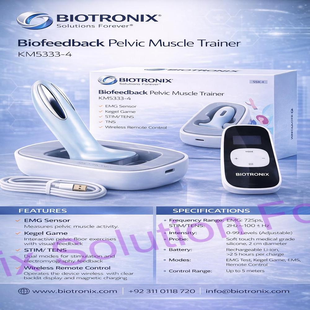 Portable Pelvic Floor Rehabilitation Equipment with Wireless Connectivity