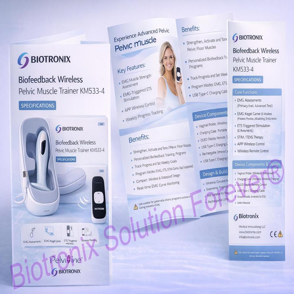 Portable Pelvic Floor Rehabilitation Equipment with Wireless Connectivity