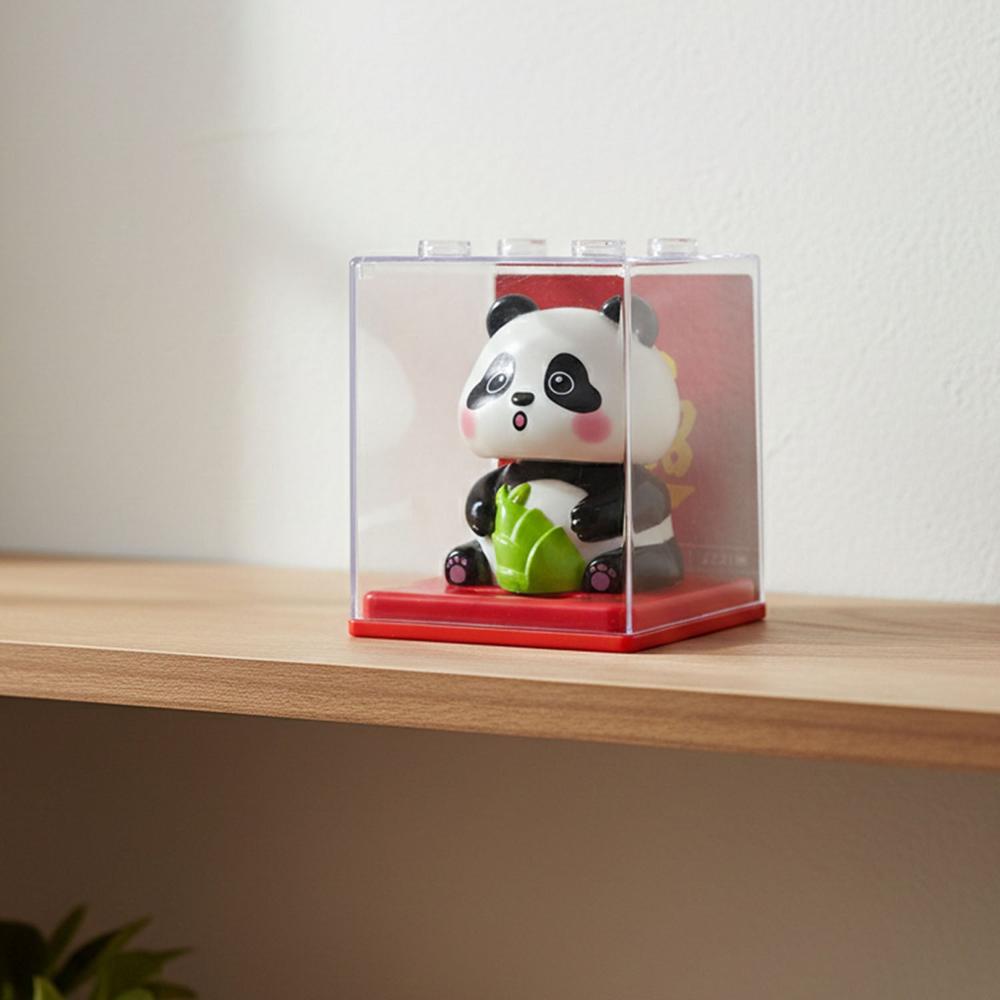 Solar Powered Moving Head Panda Showpiece (1 Pc)