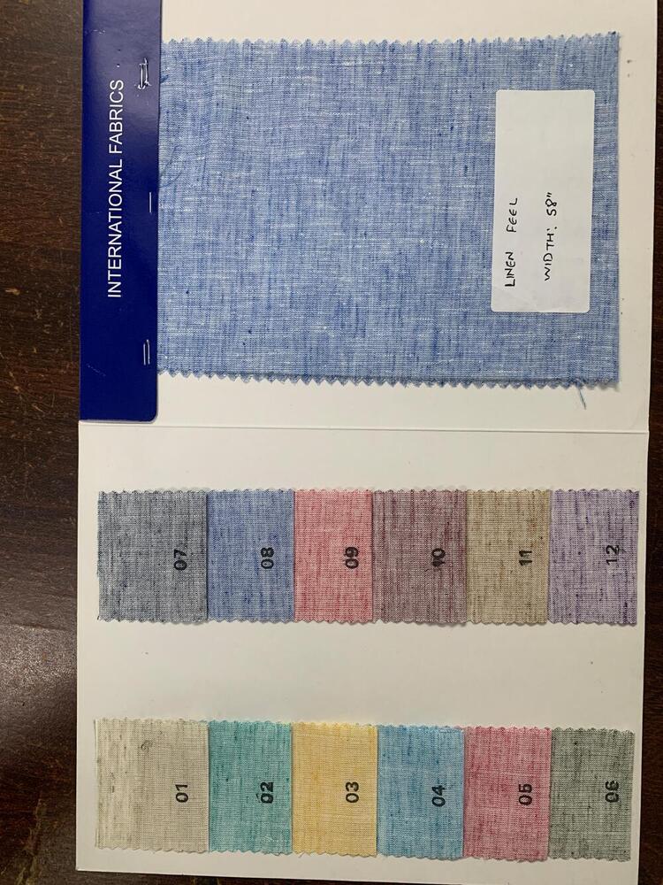 LINEN FEEL SHIRTING FABRIC