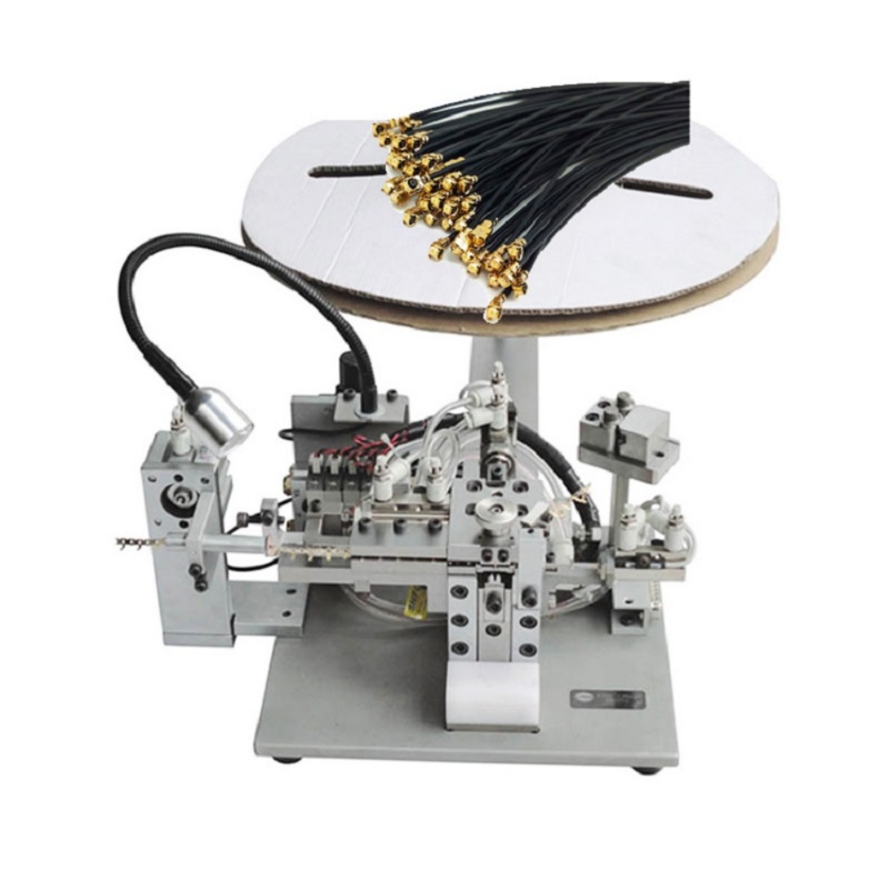 Coaxial cable Ipex terminal auto crimping machine