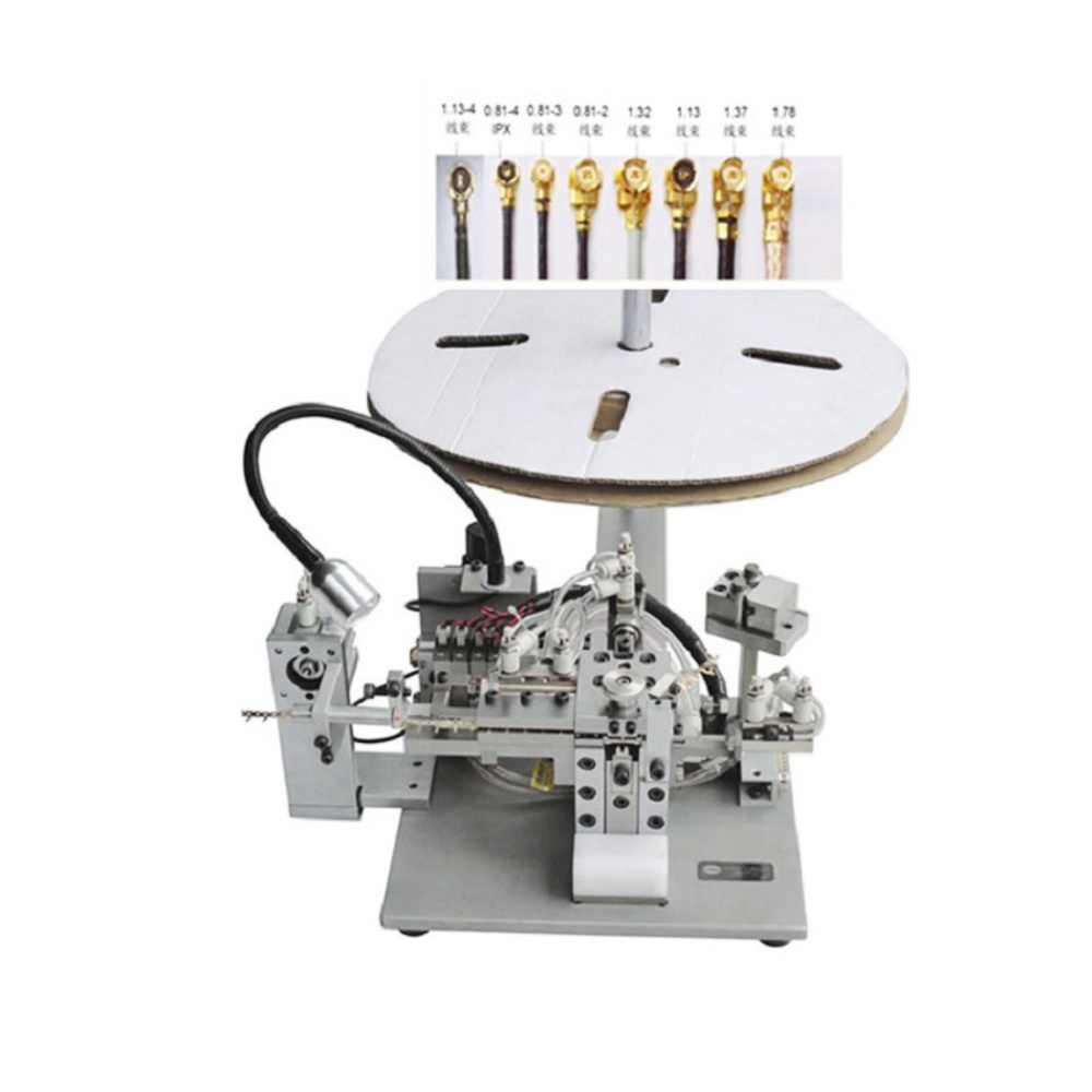 Coaxial cable Ipex terminal auto crimping machine